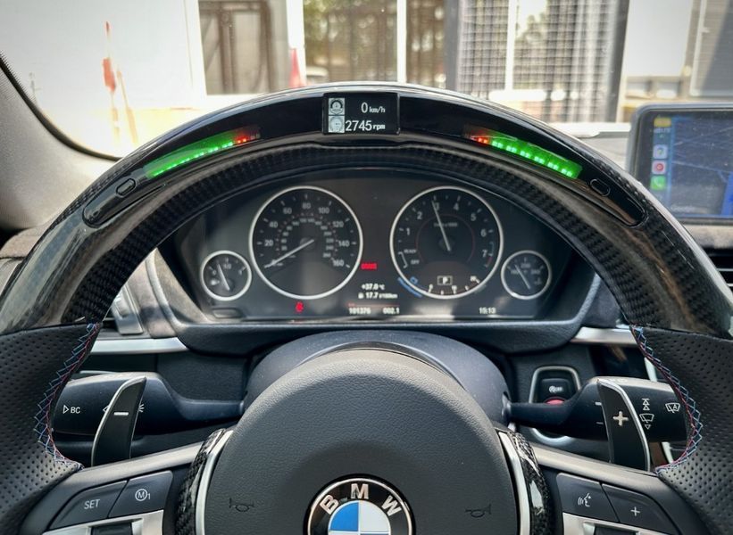 Карбонове M Кермо Руль + Led екран М3 стиль для BMW F series F10 F30 F11 F01 F02 F20 F21 F22 F23 F31 F32 F33 F36 X3 F25 F26 F15 F16 BM-5 фото